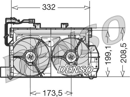 Denso DER07001 - Вентилятор, охолодження двигуна autocars.com.ua
