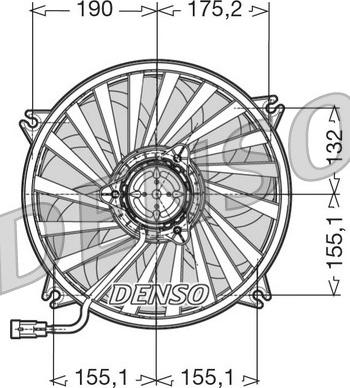 Denso DER07005 - Вентилятор, охлаждение двигателя autodnr.net
