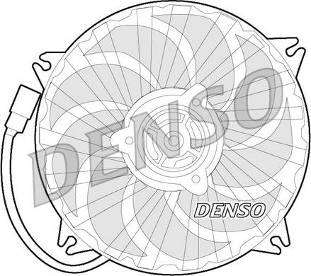Denso DER07007 - Вентилятор, охлаждение двигателя autodnr.net