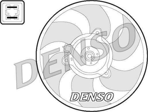 Denso DER07008 - Вентилятор, охлаждение двигателя autodnr.net