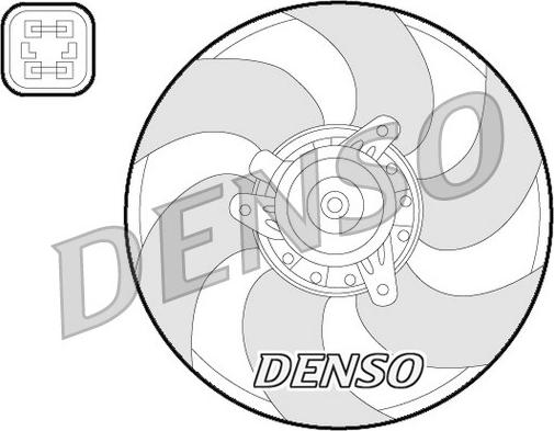 Denso DER07009 - Вентилятор, охолодження двигуна autocars.com.ua
