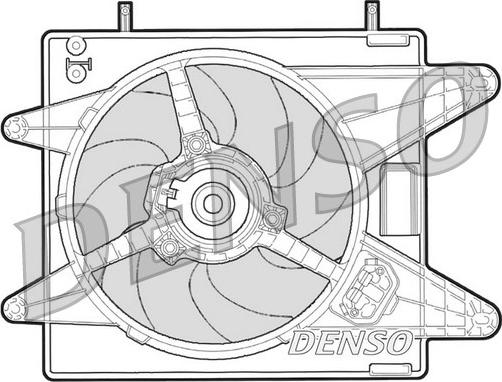 Denso DER09001 - Вентилятор, охолодження двигуна autocars.com.ua