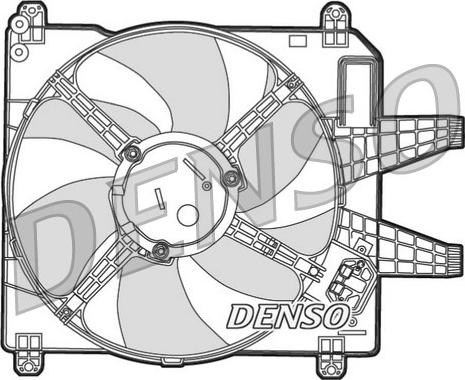 Denso DER09004 - Вентилятор, охлаждение двигателя autodnr.net