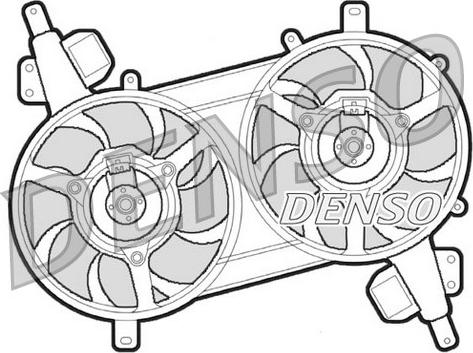 Denso DER09006 - Вентилятор, охолодження двигуна autocars.com.ua