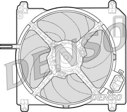 Denso DER09007 - Вентилятор, охолодження двигуна autocars.com.ua