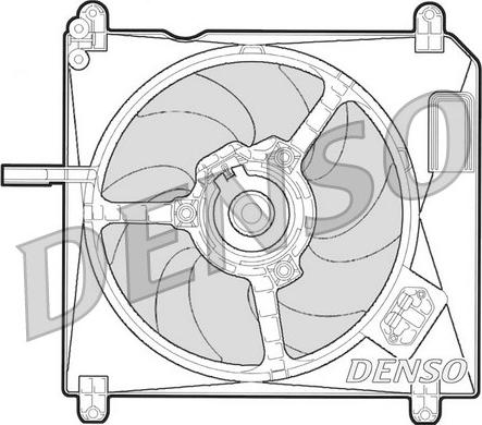 Denso DER09010 - Вентилятор, охолодження двигуна autocars.com.ua