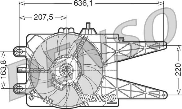 Denso DER09014 - Вентилятор, охлаждение двигателя avtokuzovplus.com.ua