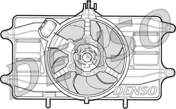 Denso der09020 - Вентилятор, охлаждение двигателя autodnr.net