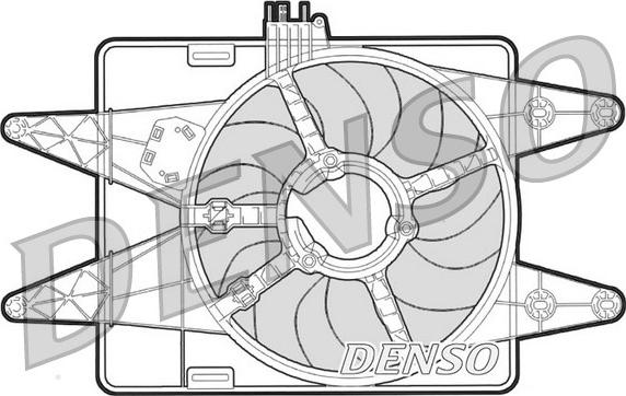 Denso DER09023 - Вентилятор, охлаждение двигателя autodnr.net