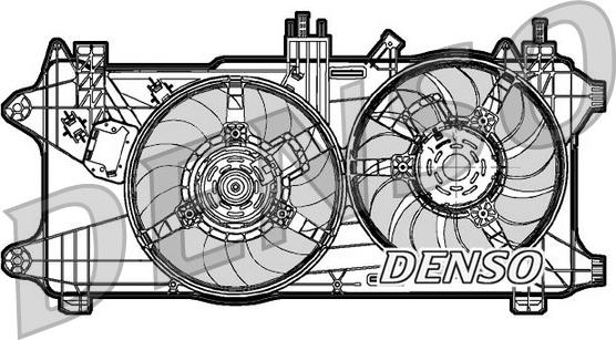 Denso DER09027 - Вентилятор, охлаждение двигателя avtokuzovplus.com.ua