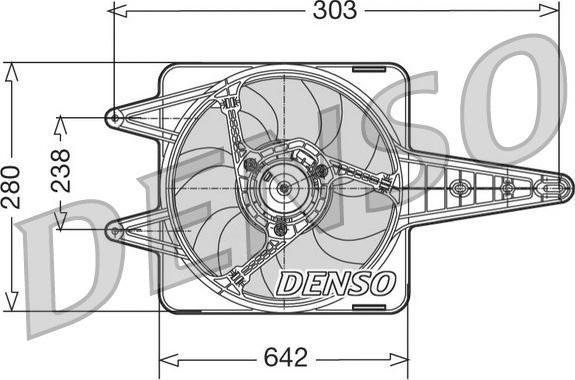 Denso DER09029 - Вентилятор, охлаждение двигателя avtokuzovplus.com.ua