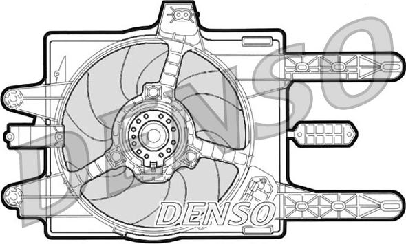 Denso DER09030 - Вентилятор, охолодження двигуна autocars.com.ua