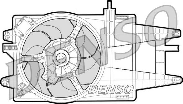 Denso DER09032 - Вентилятор, охлаждение двигателя avtokuzovplus.com.ua