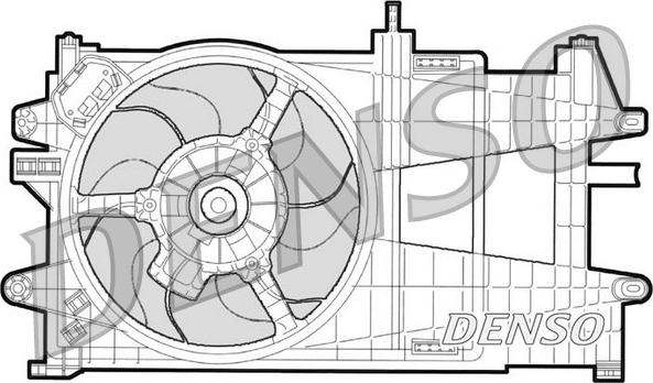 Denso DER09033 - Вентилятор, охолодження двигуна autocars.com.ua