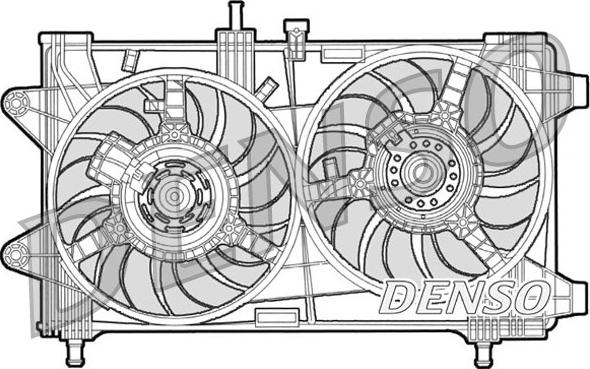 Denso DER09036 - Вентилятор, охолодження двигуна autocars.com.ua