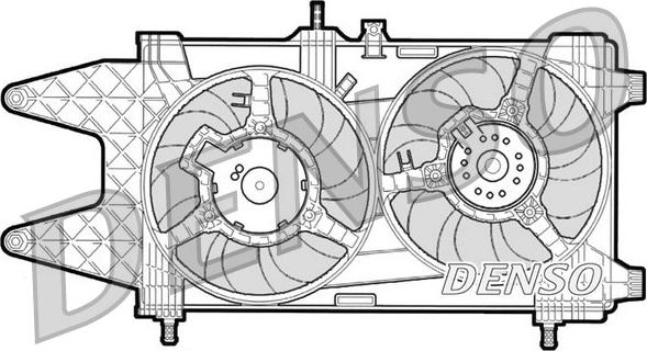 Denso DER09037 - Вентилятор, охолодження двигуна autocars.com.ua