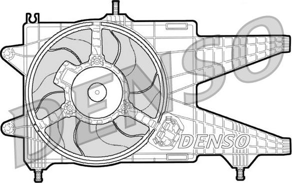 Denso DER09038 - Вентилятор, охолодження двигуна autocars.com.ua