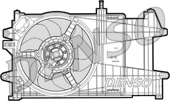 Denso DER09039 - Вентилятор, охлаждение двигателя avtokuzovplus.com.ua
