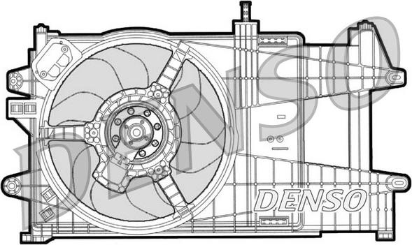 Denso DER09039 - Вентилятор, охолодження двигуна autocars.com.ua