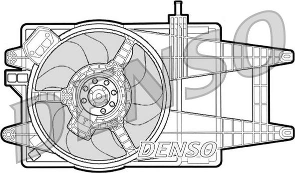 Denso DER09042 - Вентилятор, охолодження двигуна autocars.com.ua