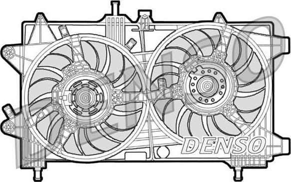 Denso DER09043 - Вентилятор, охлаждение двигателя avtokuzovplus.com.ua