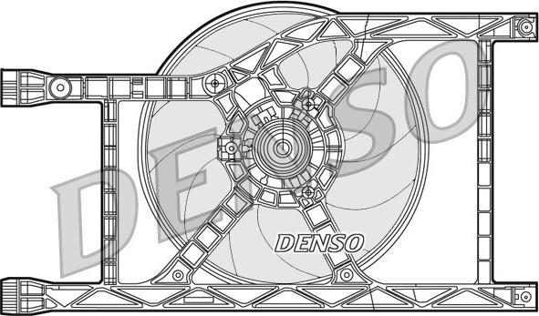 Denso DER09045 - Вентилятор, охлаждение двигателя avtokuzovplus.com.ua