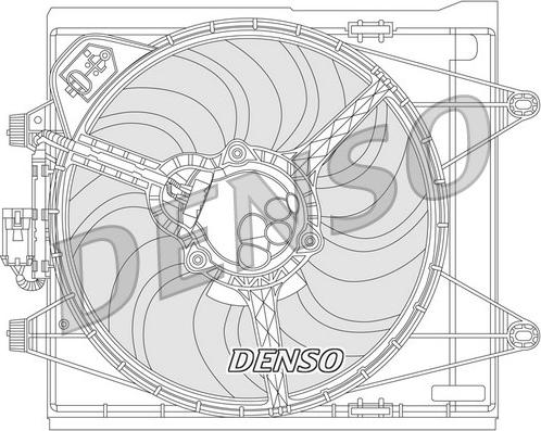 Denso DER09051 - Вентилятор, охлаждение двигателя autodnr.net