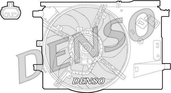 Denso DER09053 - Вентилятор, охлаждение двигателя autodnr.net
