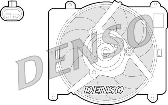 Denso DER09054 - Вентилятор, охолодження двигуна autocars.com.ua
