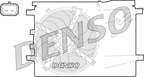 Denso DER09058 - Вентилятор, охлаждение двигателя autodnr.net