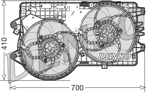 Denso DER09067 - Вентилятор, охолодження двигуна autocars.com.ua