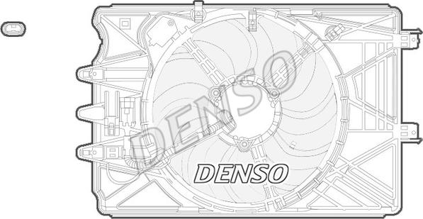 Denso DER09069 - Вентилятор, охлаждение двигателя avtokuzovplus.com.ua