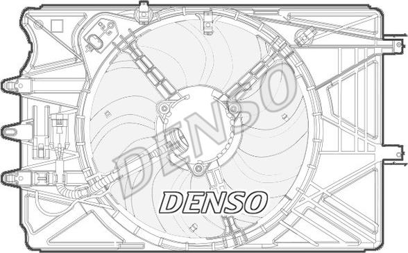 Denso DER09070 - Вентилятор, охлаждение двигателя avtokuzovplus.com.ua
