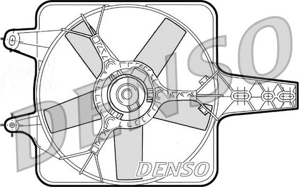 Denso DER09072 - Вентилятор, охлаждение двигателя avtokuzovplus.com.ua