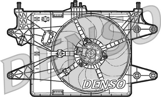 Denso DER09082 - Вентилятор, охлаждение двигателя avtokuzovplus.com.ua