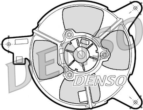 Denso DER09087 - Вентилятор, охлаждение двигателя autodnr.net