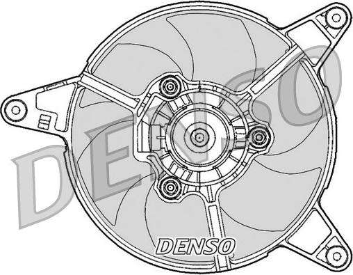 Denso DER09090 - Вентилятор радиат. FIAT Panda 750 - 900 - 1.0 - LANCIA Y10 1 autodnr.net