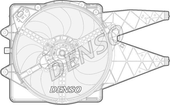 Denso DER09092 - Вентилятор, охлаждение двигателя autodnr.net