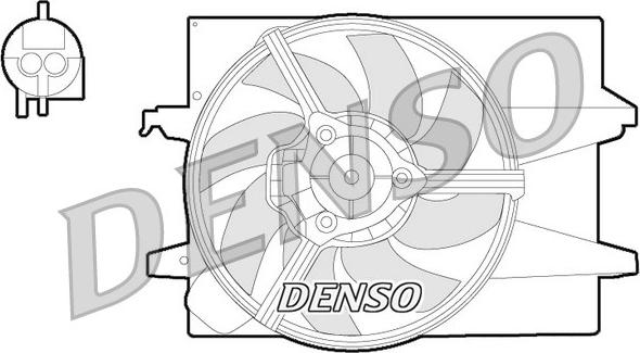 Denso DER10004 - Вентилятор, охолодження двигуна autocars.com.ua