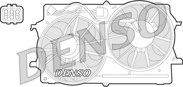Denso DER10007 - Вентилятор, охлаждение двигателя avtokuzovplus.com.ua
