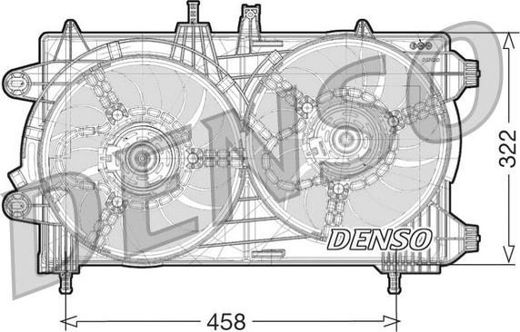 Denso DER13008 - Вентилятор, охолодження двигуна autocars.com.ua