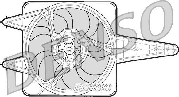 Denso DER13203 - Вентилятор, охолодження двигуна autocars.com.ua