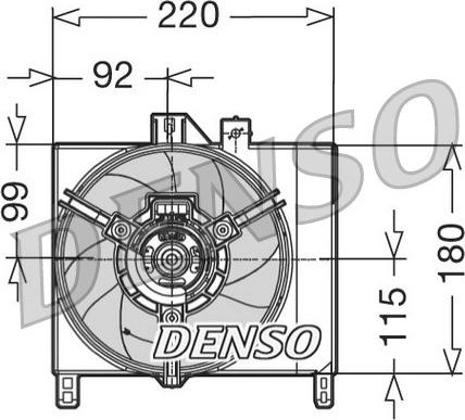 Denso DER16002 - Вентилятор, охолодження двигуна autocars.com.ua