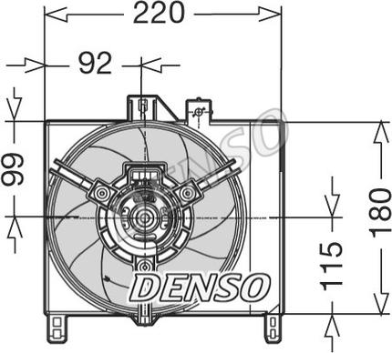 Denso DER16003 - Вентилятор, охолодження двигуна autocars.com.ua