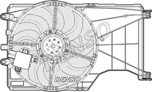 Denso DER20001 - Вентилятор охолодження радіатора autocars.com.ua