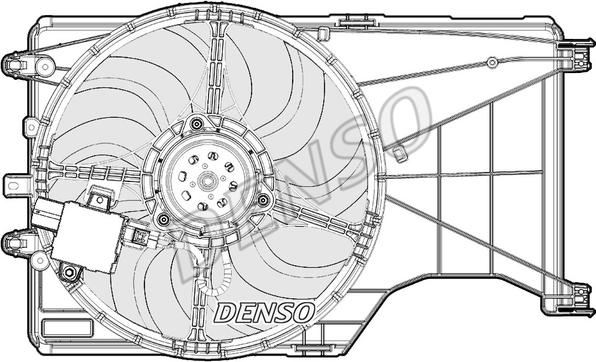 Denso DER20001 - Вентилятор, охлаждение двигателя avtokuzovplus.com.ua