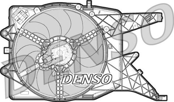 Denso DER20011 - Вентилятор, охлаждение двигателя autodnr.net