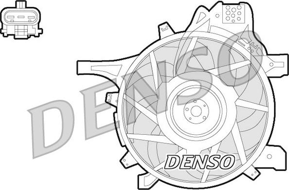Denso DER20012 - Вентилятор, охлаждение двигателя avtokuzovplus.com.ua
