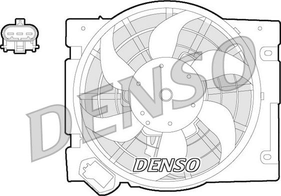 Denso DER20013 - Вентилятор, охлаждение двигателя avtokuzovplus.com.ua
