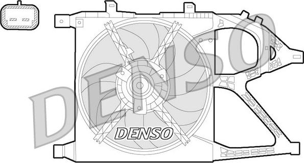 Denso DER20016 - Вентилятор, охлаждение двигателя avtokuzovplus.com.ua